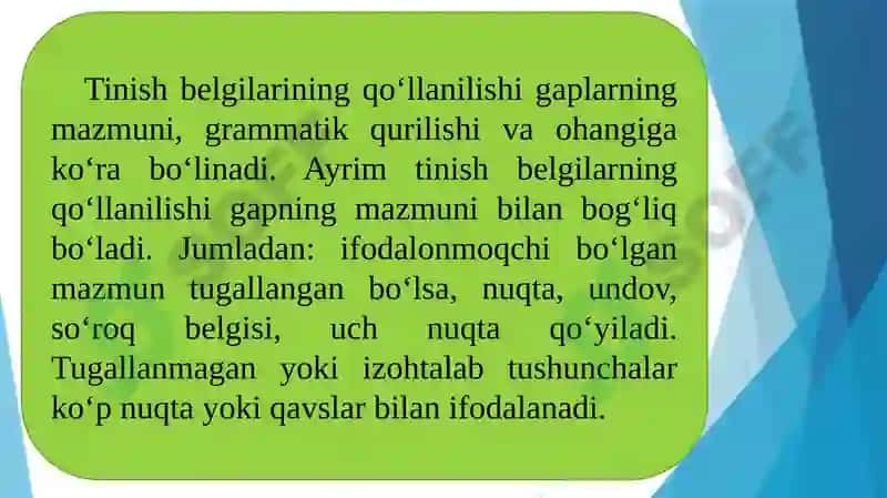 O‘zbek tili punktuatsiyasining asosiy qoidalari 5