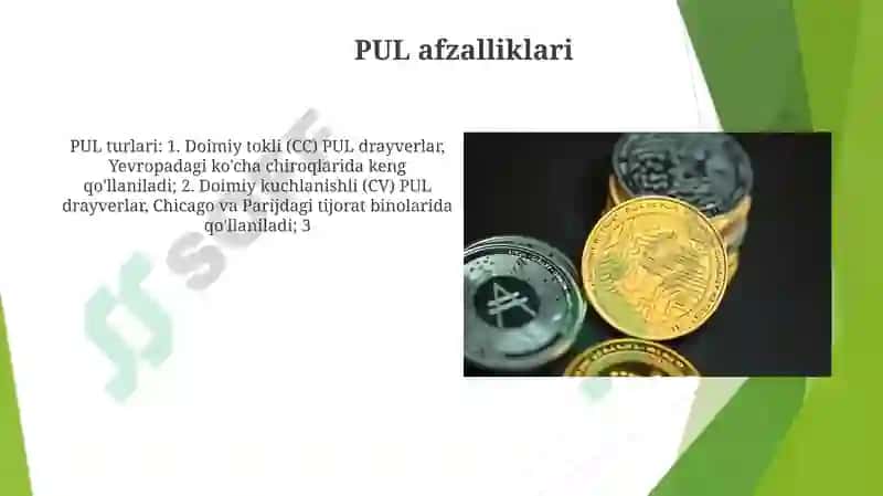Pul va uning turlari 5