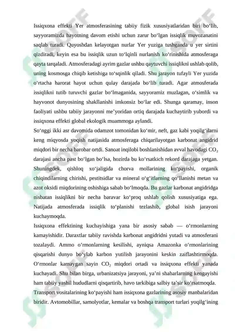 Issiqxona effekti 5