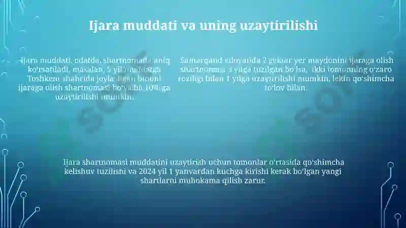 Ishga Ijara va Foydaga Ijara 5