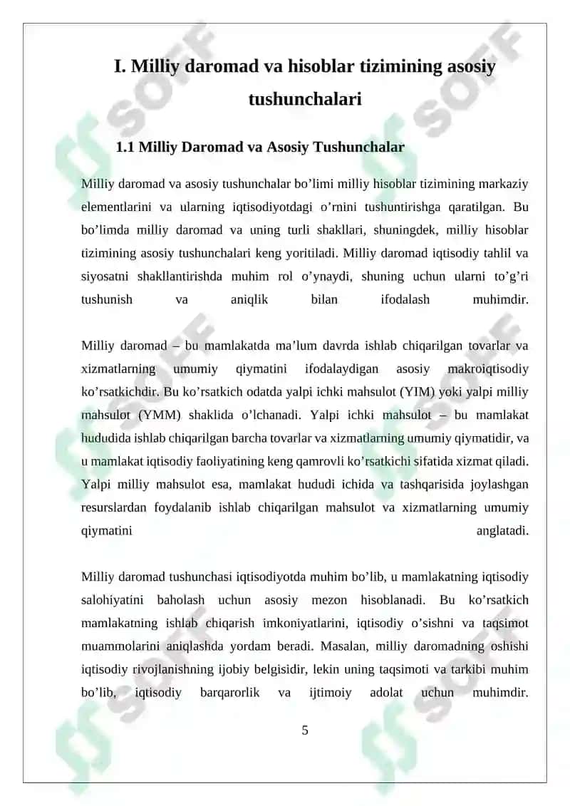 Milliy daromad va milliy hisoblar tizimi 5