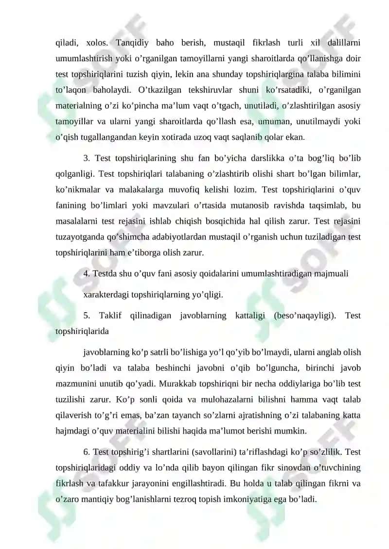 O‘ZBEKISTONDA VA XORIJDA PEDAGOGIK TESTNING RIVOJLANISHI 5