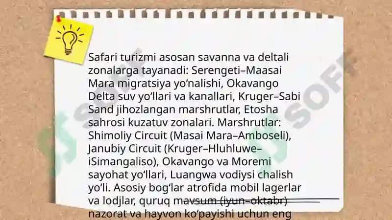 Afrika mintaqasining turizm geografiyasi 5