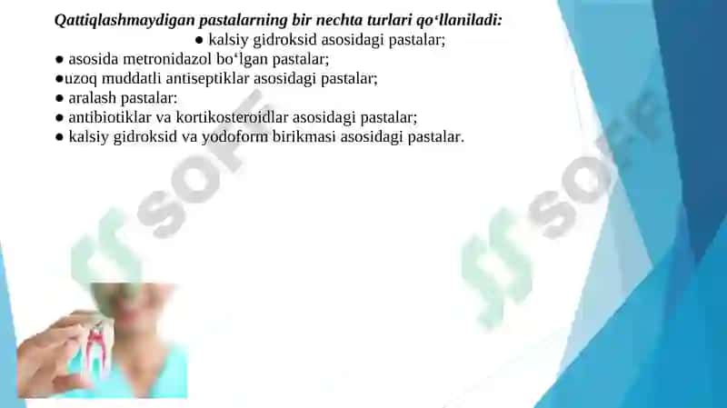 Kanalga vaqtinchalik plomba qoʻyish 5
