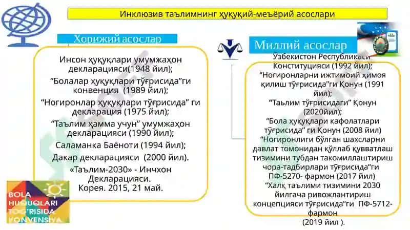 ИНКЛЮЗИВ ТАЪЛИМ АСОСЛАРИ 5