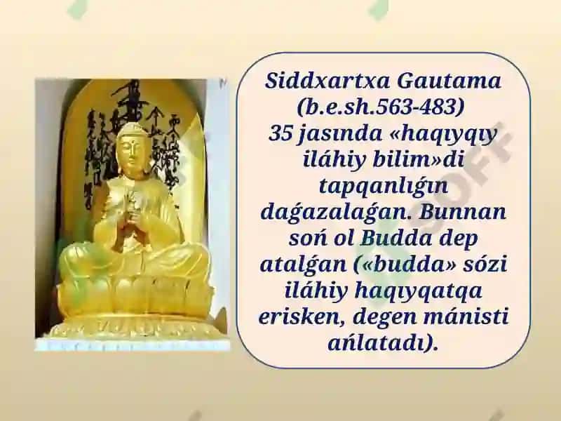 Buddizm haqida o`quv materiallari 5