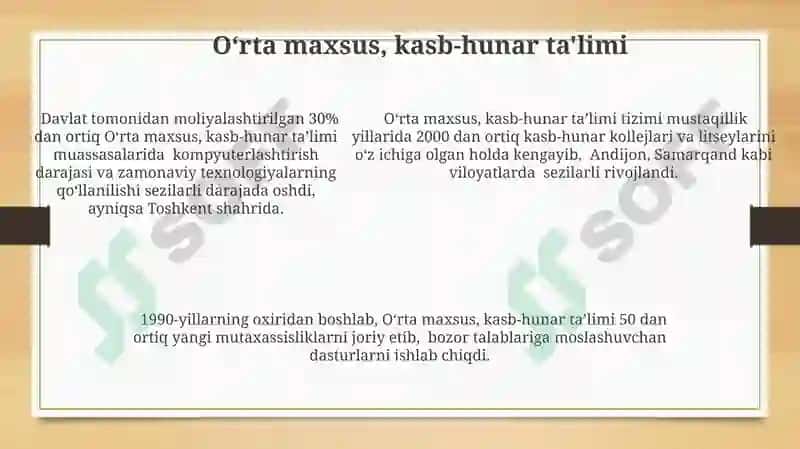 Axborot-kommunikatsiya texnologiyalari ta'limda 5