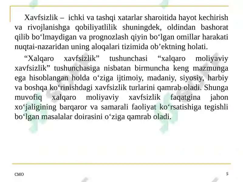 Xalqaro Valyuta Munosabatlarini Muvofiqlashtirish 5