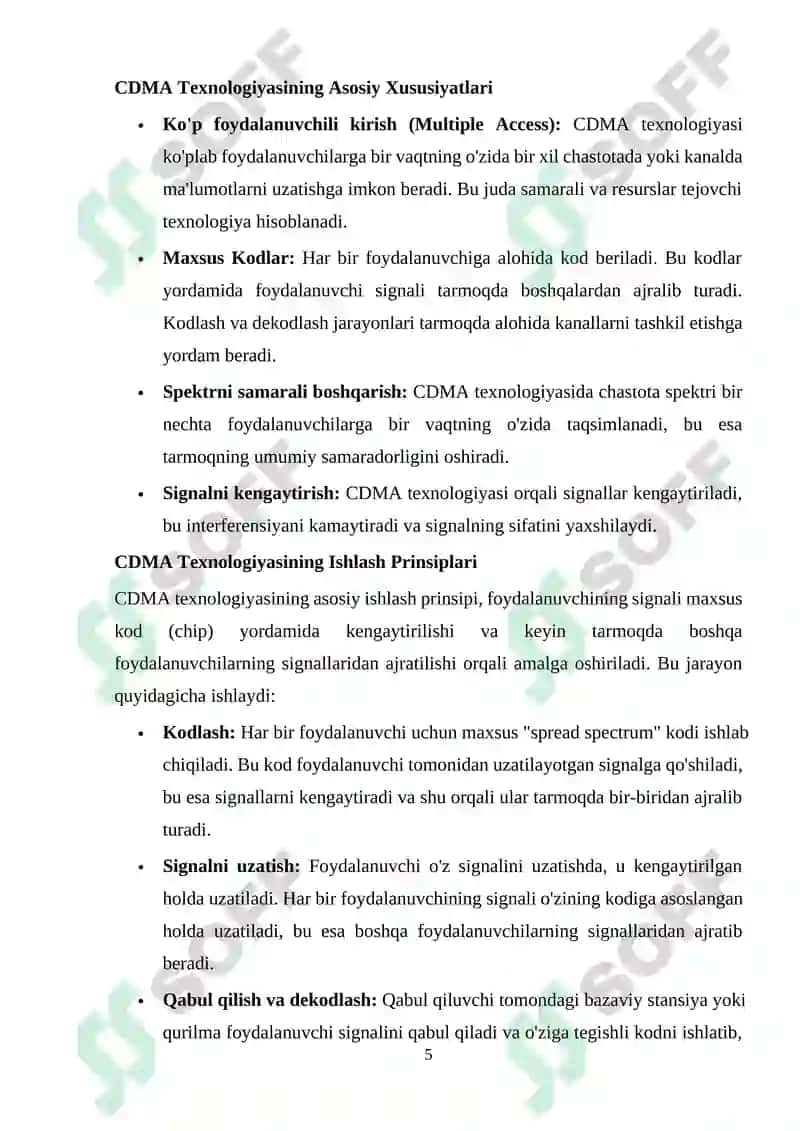 2- CDMA standartining umumiy tarmogʻi sxemasi 5