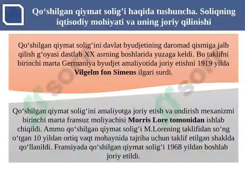 Qo‘shilgan qiymat solig‘i 5