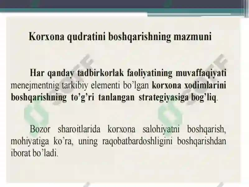Korxonaqudratiniboshqarish 5