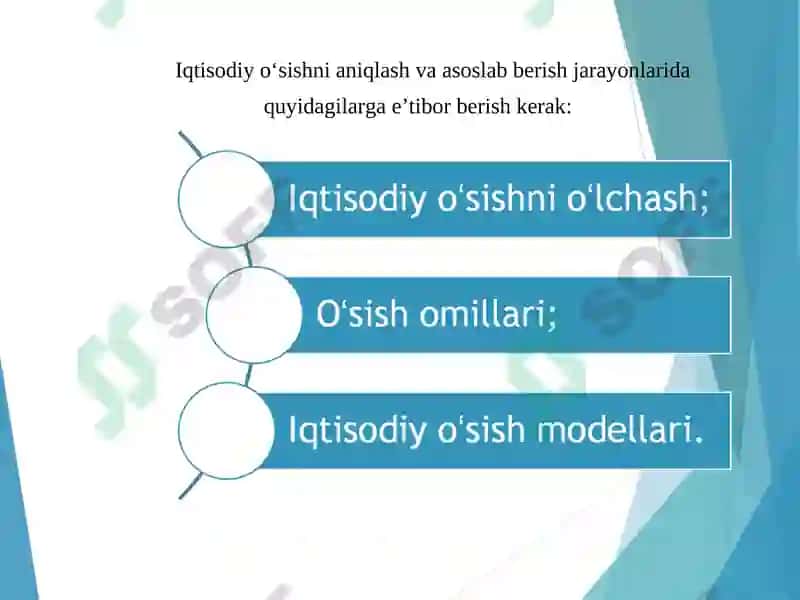 Iqtisodiy o`sish modellari 5