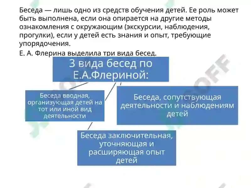 Виды бесед с дошкольниками 5