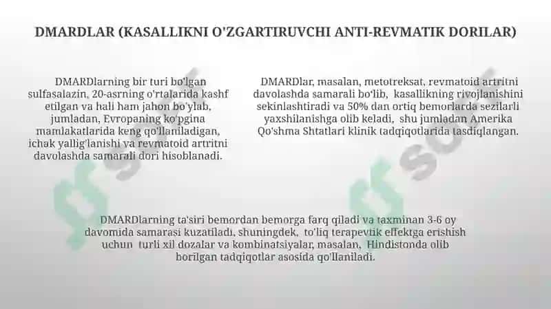 Yallig'lanishga qarshi dori vositalar 5