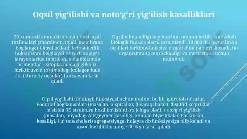 Oqsillarning koʻp shakilligi ahamiyati 5