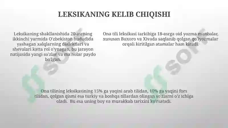 Ona tilining lugʻatshunoslik boʻlimi 5