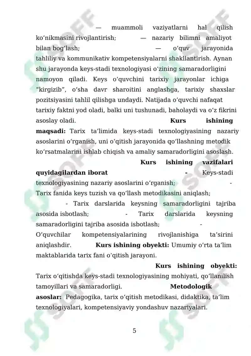 Tarix ta'limida keys-stadi texnologiyasi 5