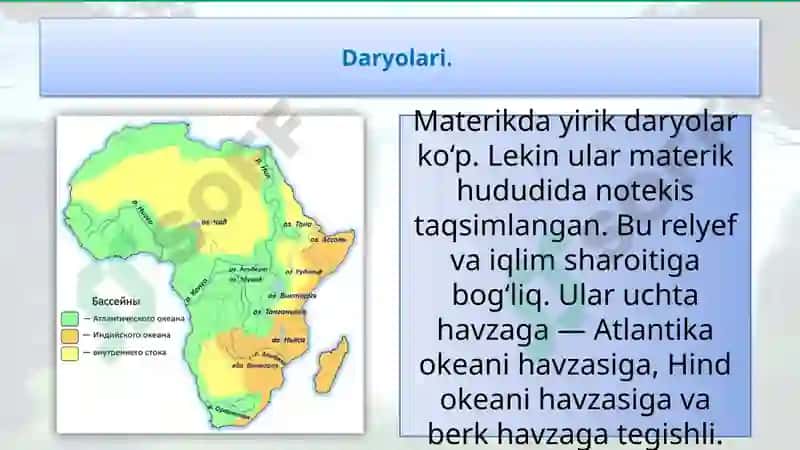 Afrika materigining ichki suvlari 5