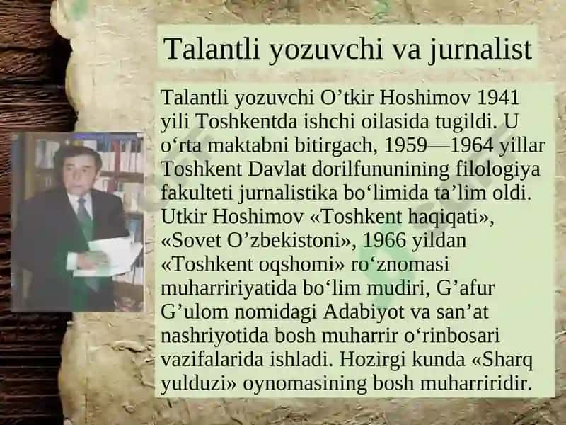 O'tkir Hoshimov asarlari 5