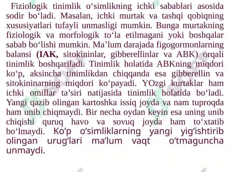 O‘simliklarning harakatlari 5