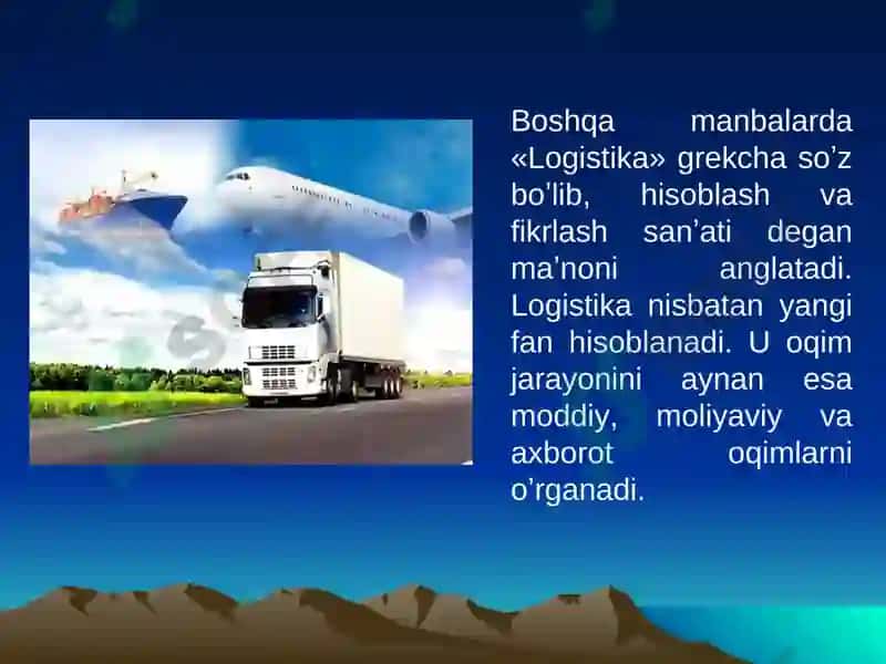 Lоgistikaning Rivоjlanish Tariхi 5