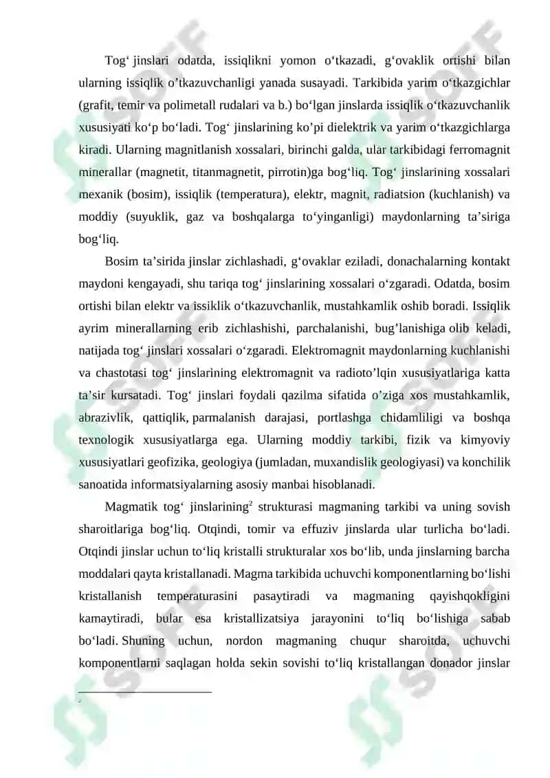 Metamorfik tog’ jinslari va ularning turlari 5