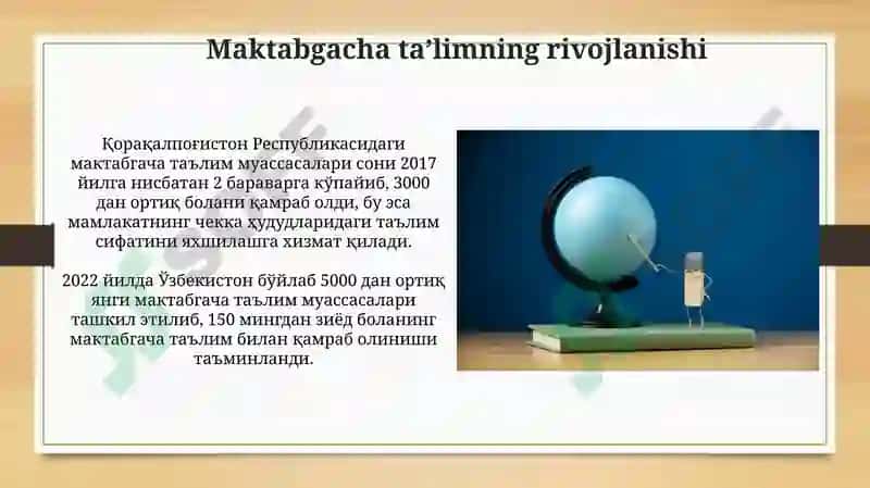 Taʼlim mazmunining yangilanishi 5