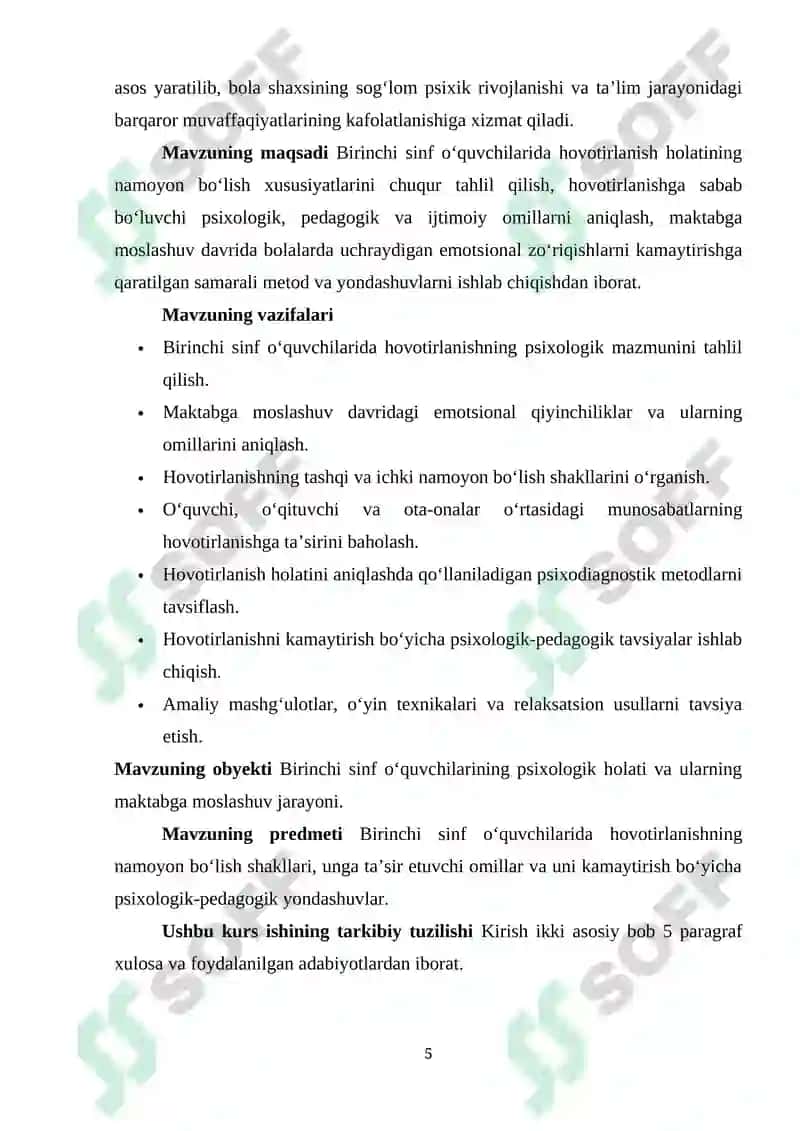 Hovotirlanishning psixologik-pedagogik asoslari 5