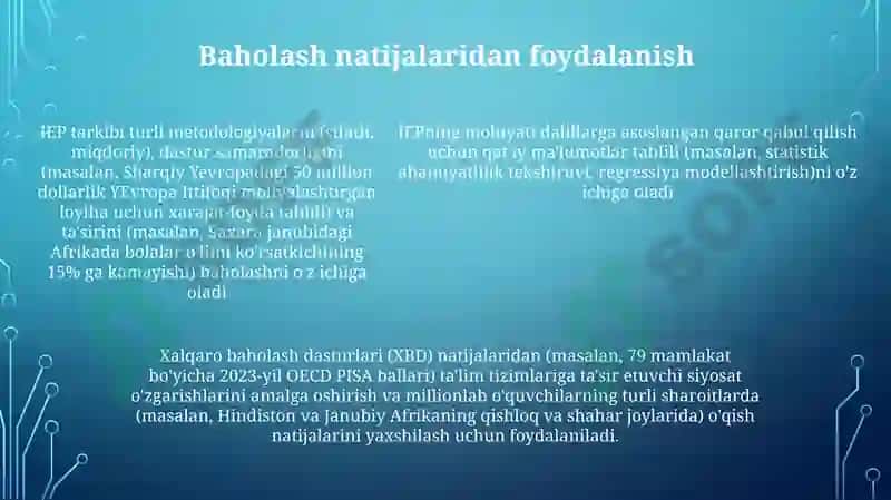 Talis Xalqaro baholash dasturi 5