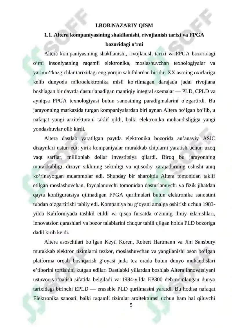 ALTERA DASTURLASH MUHITLARI VA QURILMALARI 5