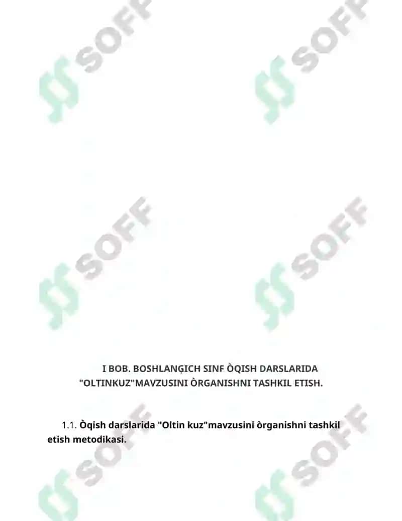 O’QISH DARSLARIDA "OLTIN KUZ" MAVZUSINI ÒRGANISH 5