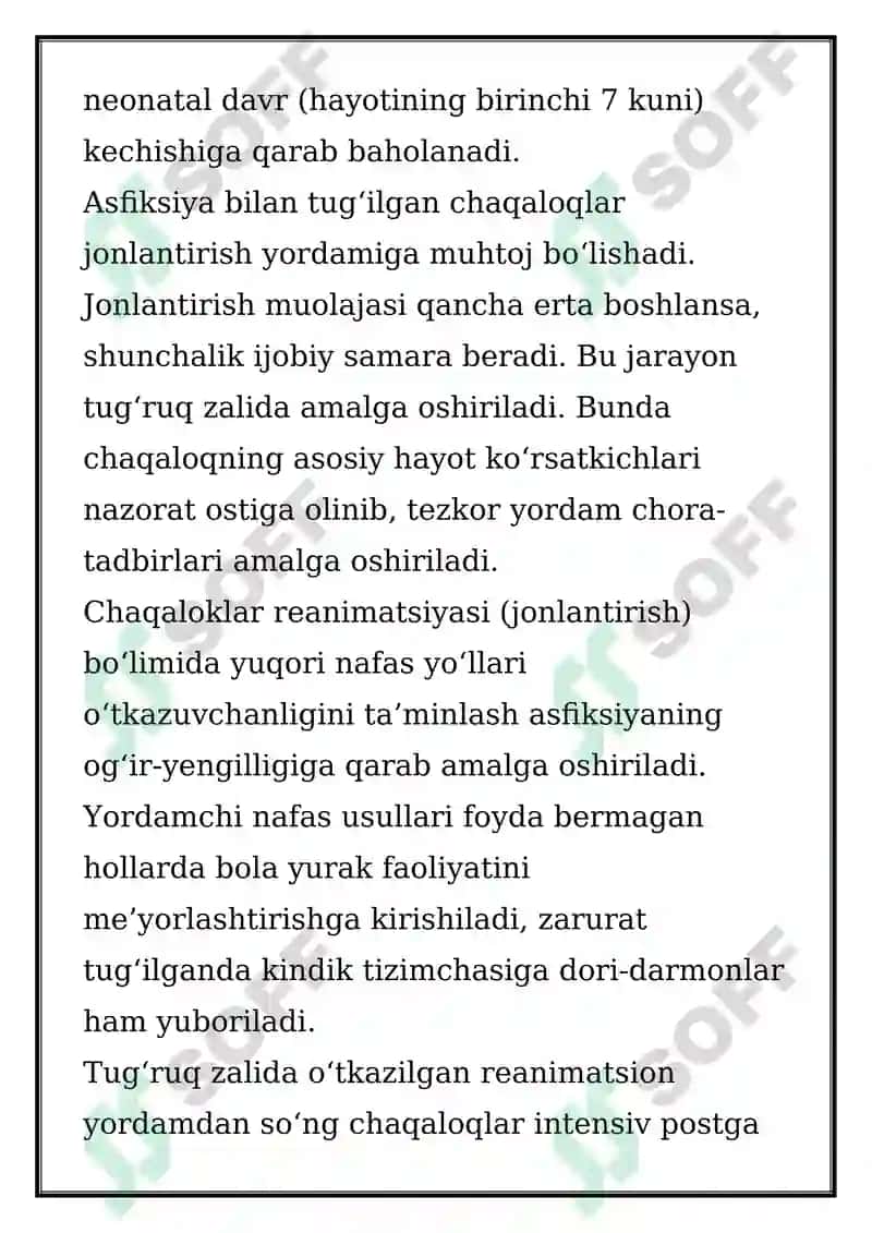 YANGI TUG'ILGAN CHAQALOQ ASFIKSIYASI 5