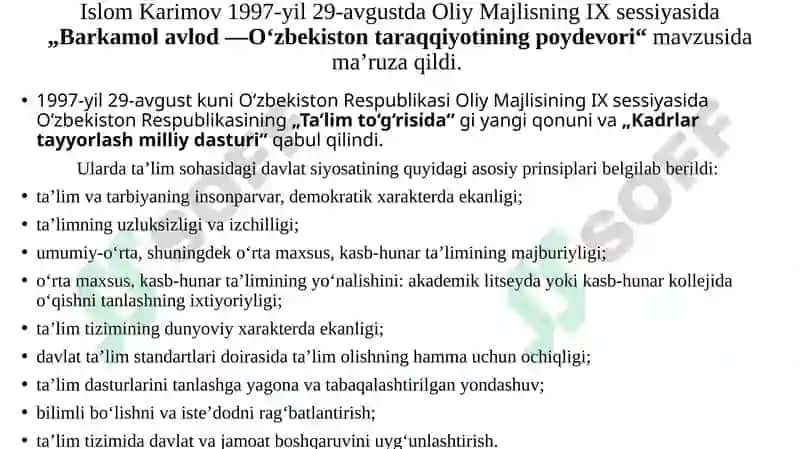 Barkamol avlod —O‘zbekiston taraqqiyotining poydevori 5