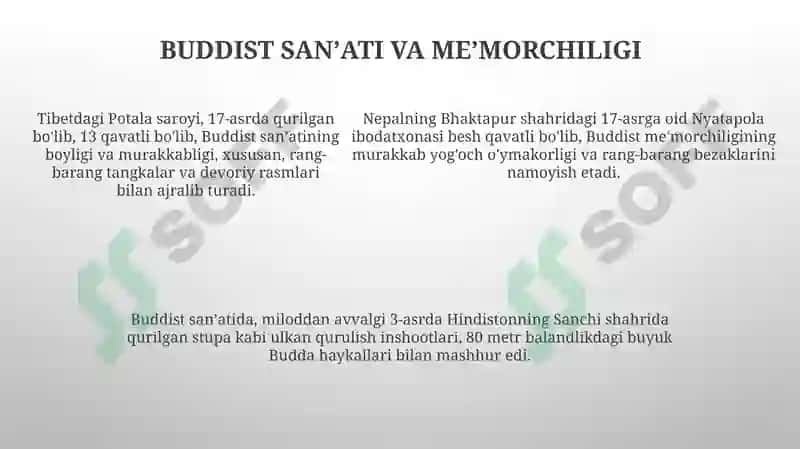 Buddaviylik dini tarixi va islom dinidan farqli jihatlari 5