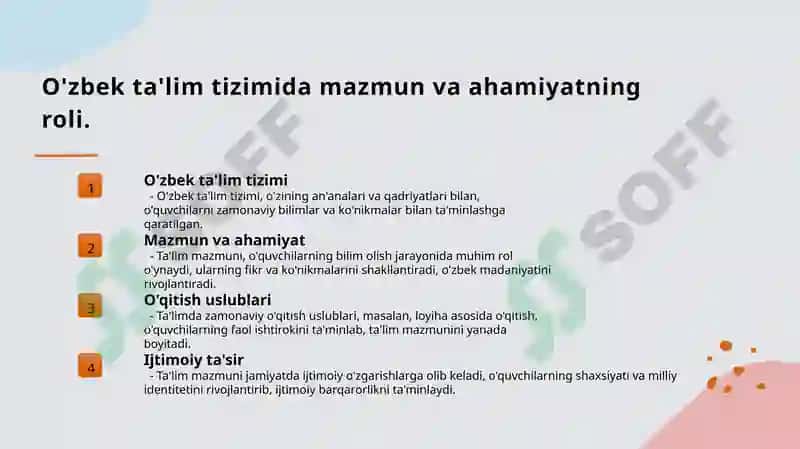 Ta'lim mazmuni 5