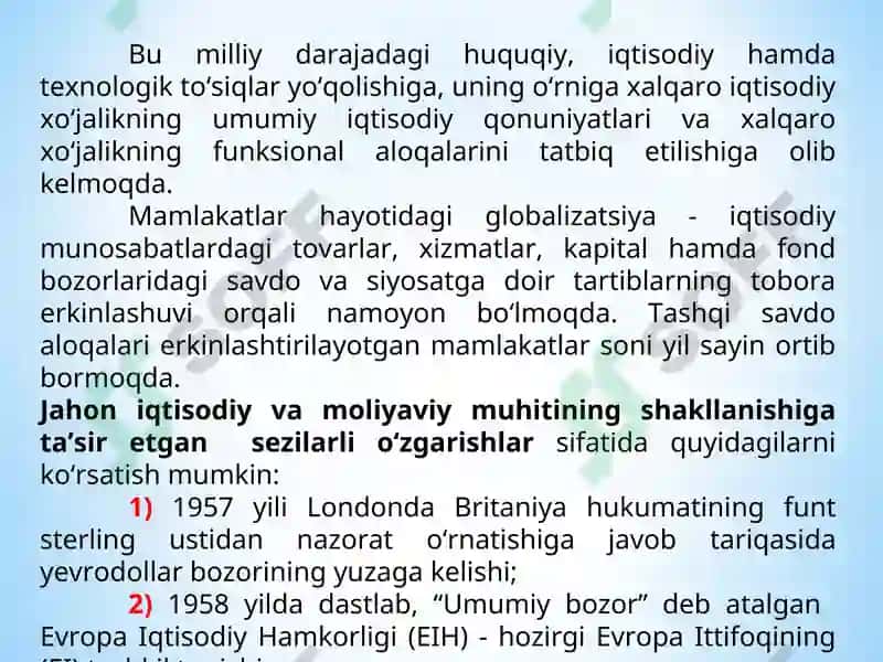 Xalqaro moliya 5