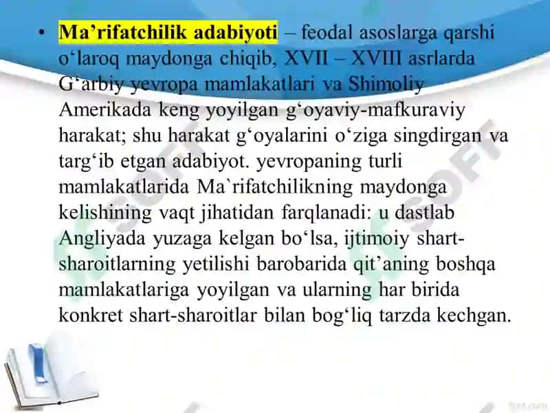 XVII – XVIII ASRLARG`ARBIY YEVROPA ADABIYOTI XVIIASR NEMIS ADABIYOTI 5