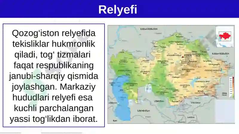 Qozog‘iston Respublikasi 9-sinf GEOGRAFIYA 5