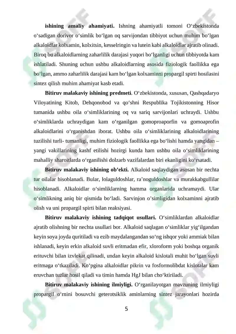 KOLXAMINNING OLINISHI, XOSSALARI VA TUZILISHI 5