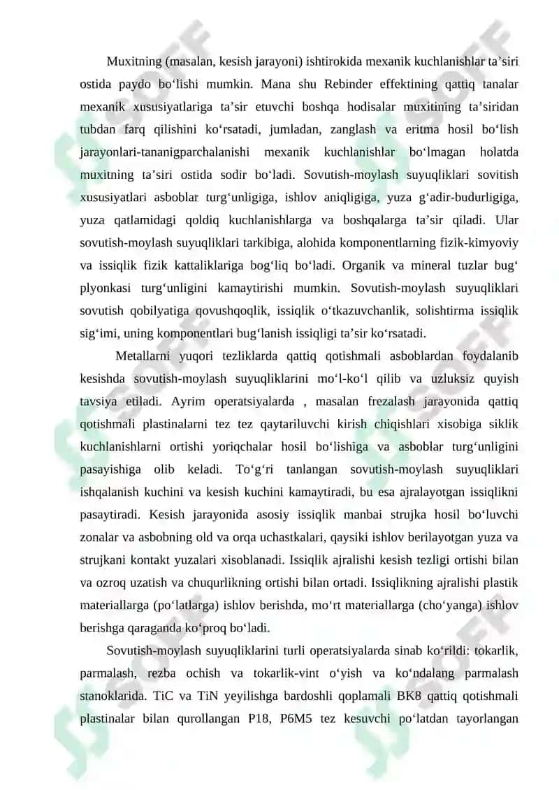 Metall kesish dastgohlarini ta`mirlashda slesarlik ishlari 5
