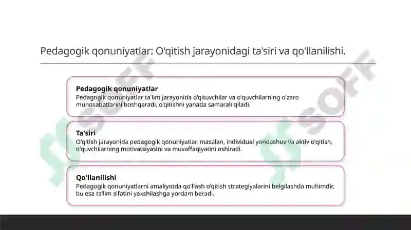 Ta'lim qonuniyatlari va tamoyillari 5