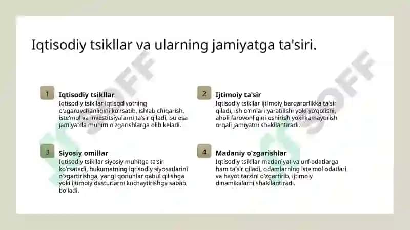 Iqtisodiy tsikllar nazariyasi 5