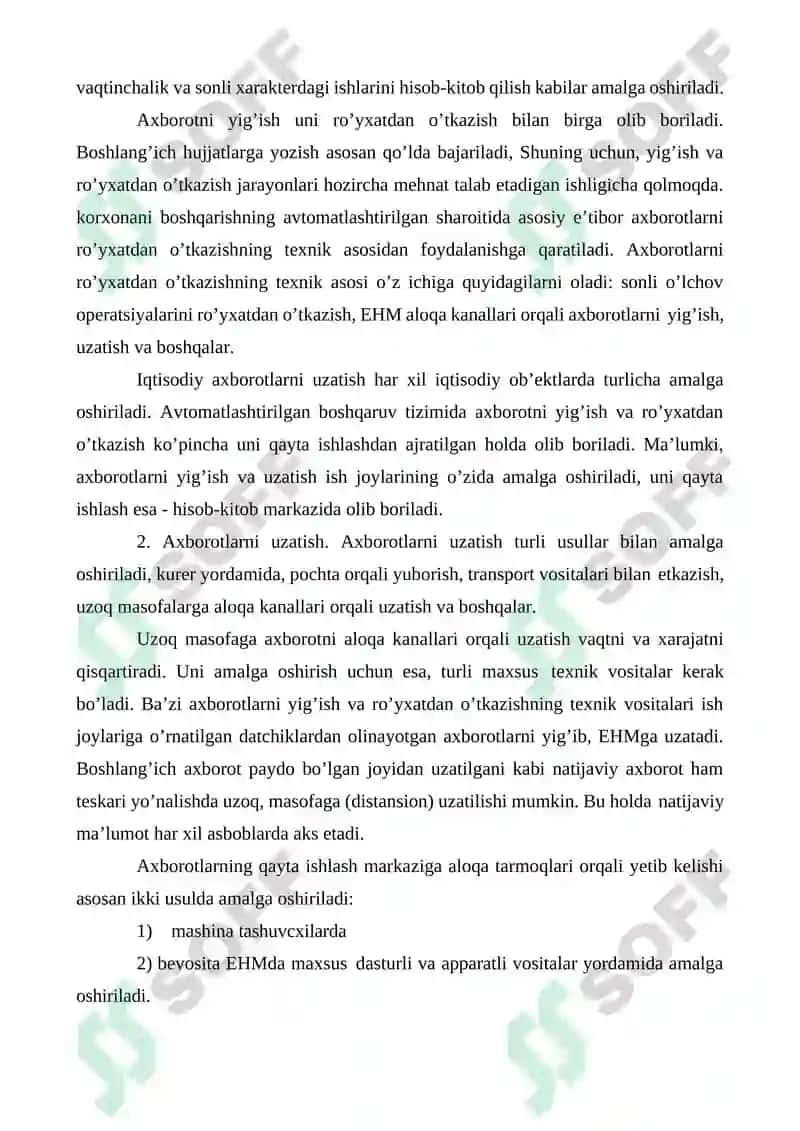 IQTISODIYOTDA AXBOROT TEXNOLOGIYALARI O’QUV QO’LLANMA 5