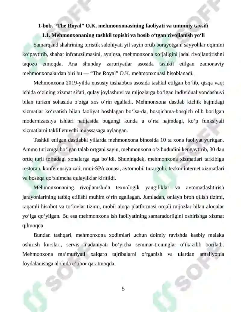 MALAKAVIY AMALIYOT HISOBOTI 5