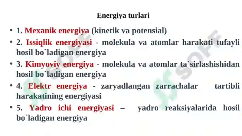 Termodinamika. Kimyoviy reaksiyalar kinetikasi 5