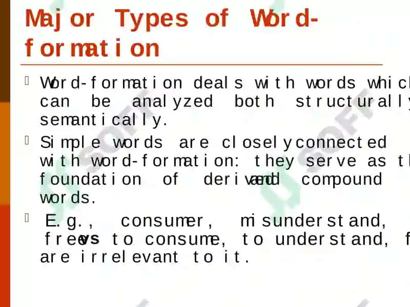 THE WORD-FORMING SYSTEM OF ENGLISH 5