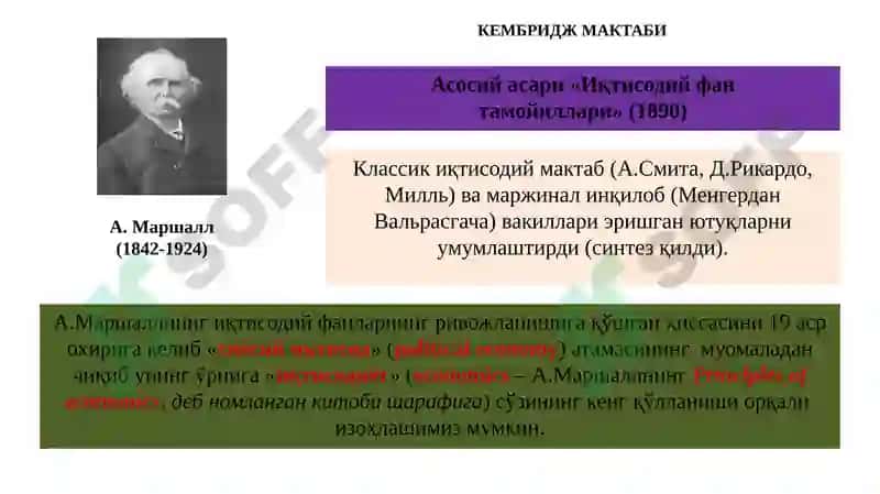 Неоклассик иқтисодий мактаблар 5
