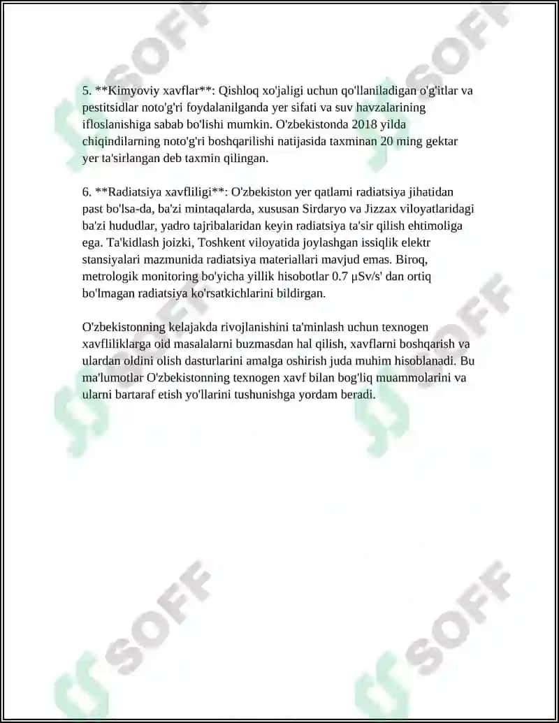 O'zbekistonda texnogen xavfliliklar 5