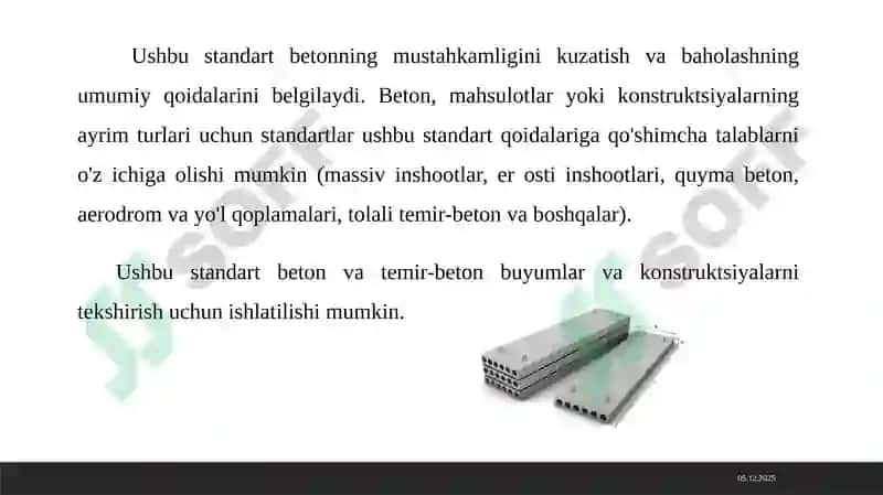 GOST 18105-201, BETONNI ZARAR YETQAZMASDAN SINASH 5