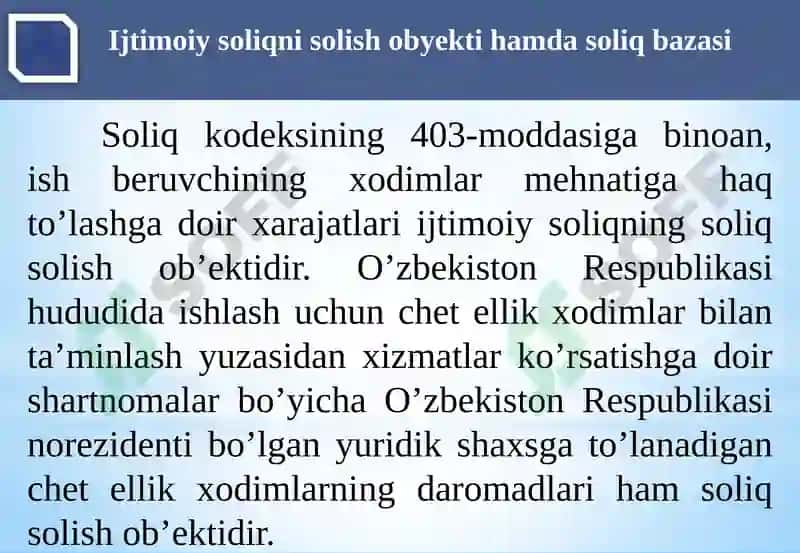 Ijtimoiysoliq va yig'imlar 5